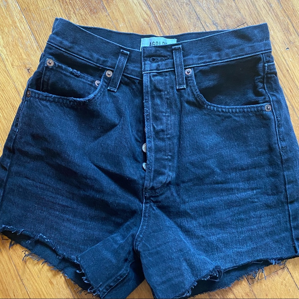 Agolde black shorts
